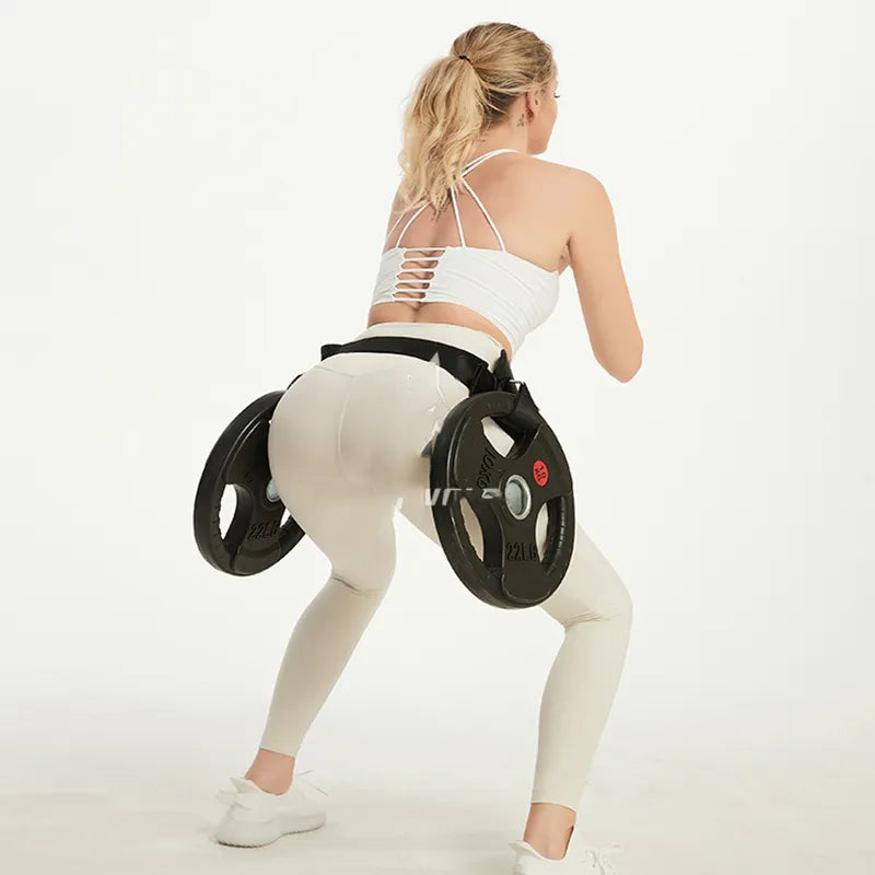 Hip Thrust Belt Glute Bridge Pad Workout with Dumbbells Kettlebells for Squats Lunges Bridges Dips Training Home Gym Equipment-3
